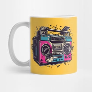 Ghetto Blaster Boom Box 80s Hip-Hop Stereo Mug